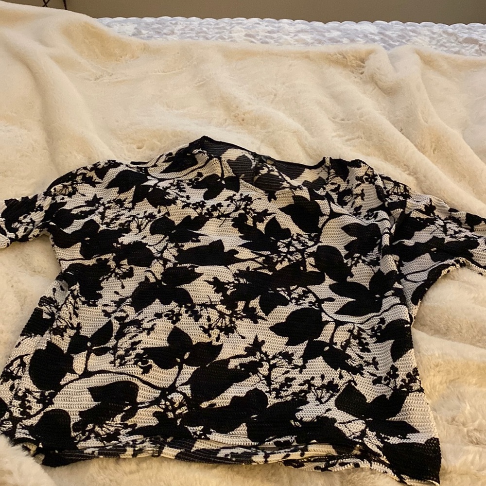 Black and white shirt